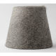 Conical cowhide lampshade grey