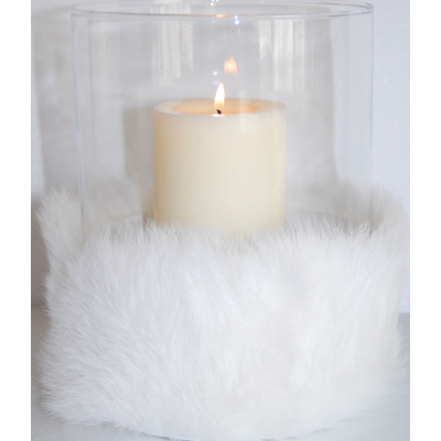 white rabbit candle holder
