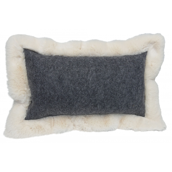 Coussin Baikal rectangle anthracite